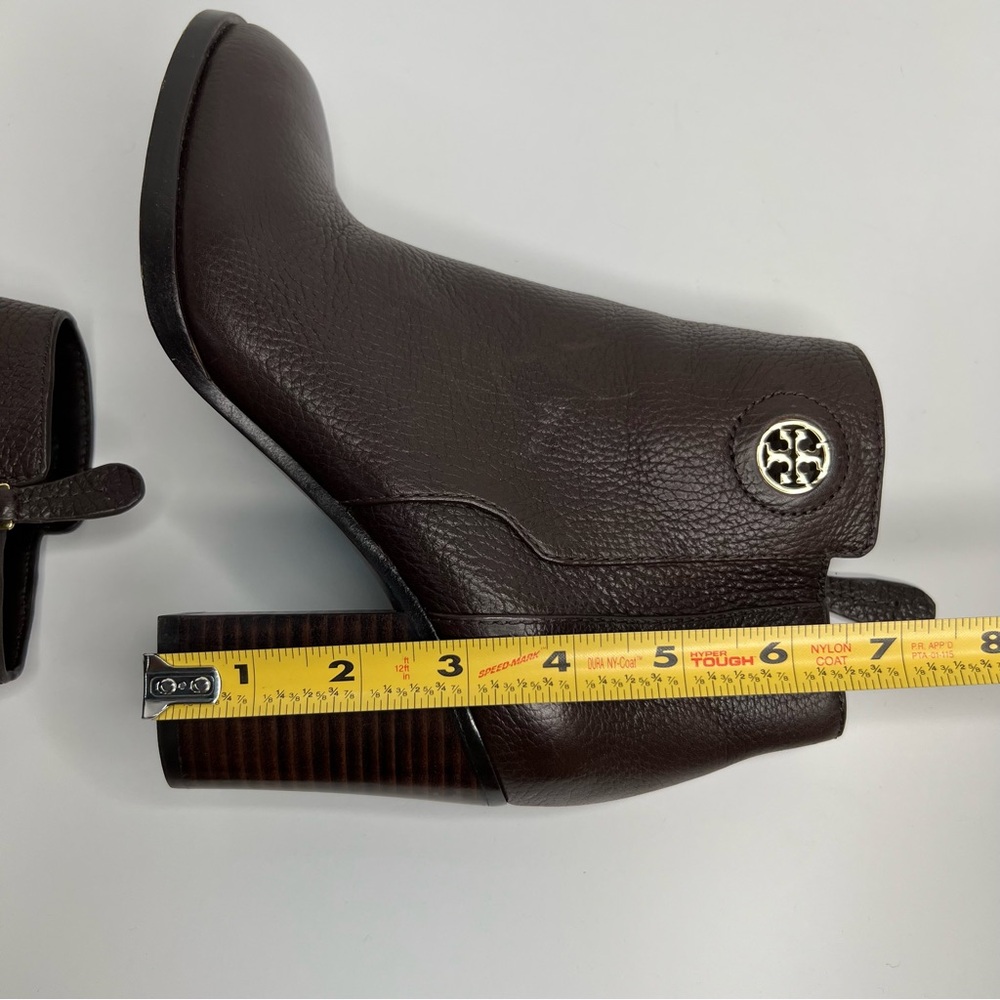 Tory Burch Junction Ankle Boots in Brown Size 7 - Picture 13 of 16